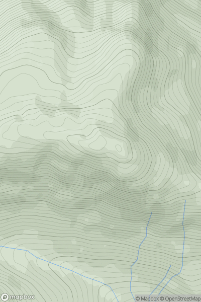 Thumbnail image for Beinn Bheag [Sunart and Ardgour] showing contour plot for surrounding peak